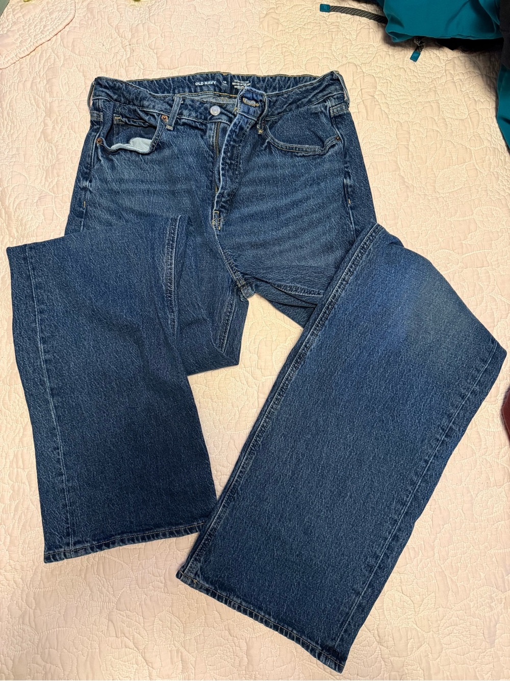 High-Rise Wide-Leg Tall Jeans - Dark Blue